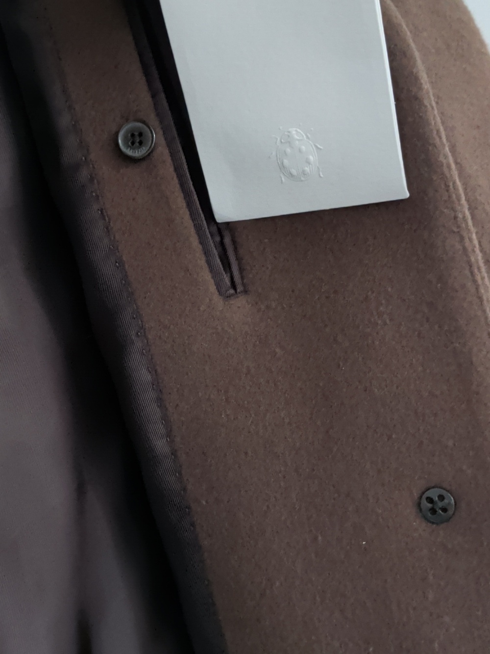 Aritzia Brown Cashmere Only Coat - Picture 3 of 5